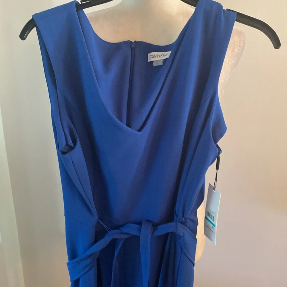 Calvin Klein NWT Royal blue jumpsuit. Size 16 - Picture 2 of 10